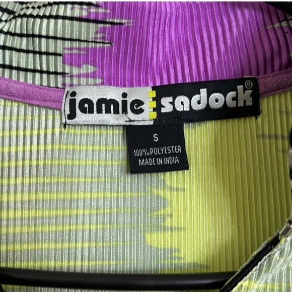 Jaime Sadock Short Sleeve V-Neck Top - Sage - Size Small - Picture 2 of 5